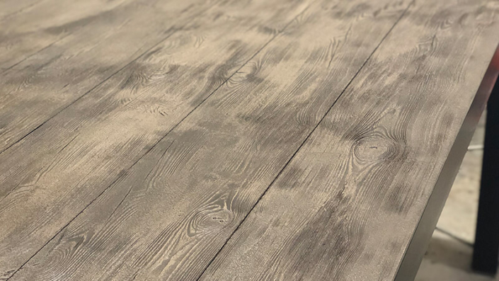 WOOD STAMPED CONCRETE